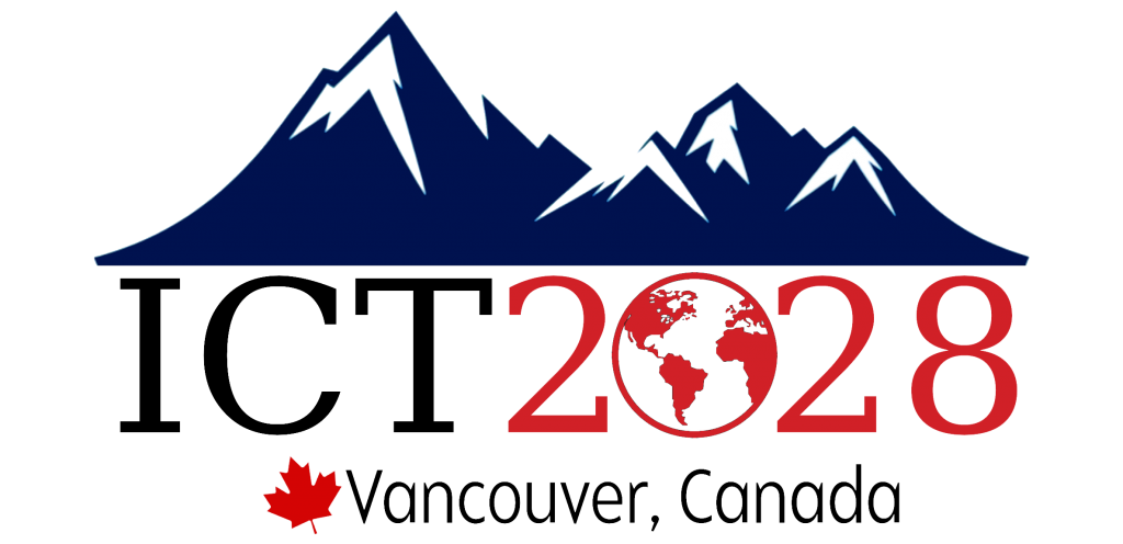 Logo featuring Vancouver Rockies for ICT2028 in Vancouver, Canada