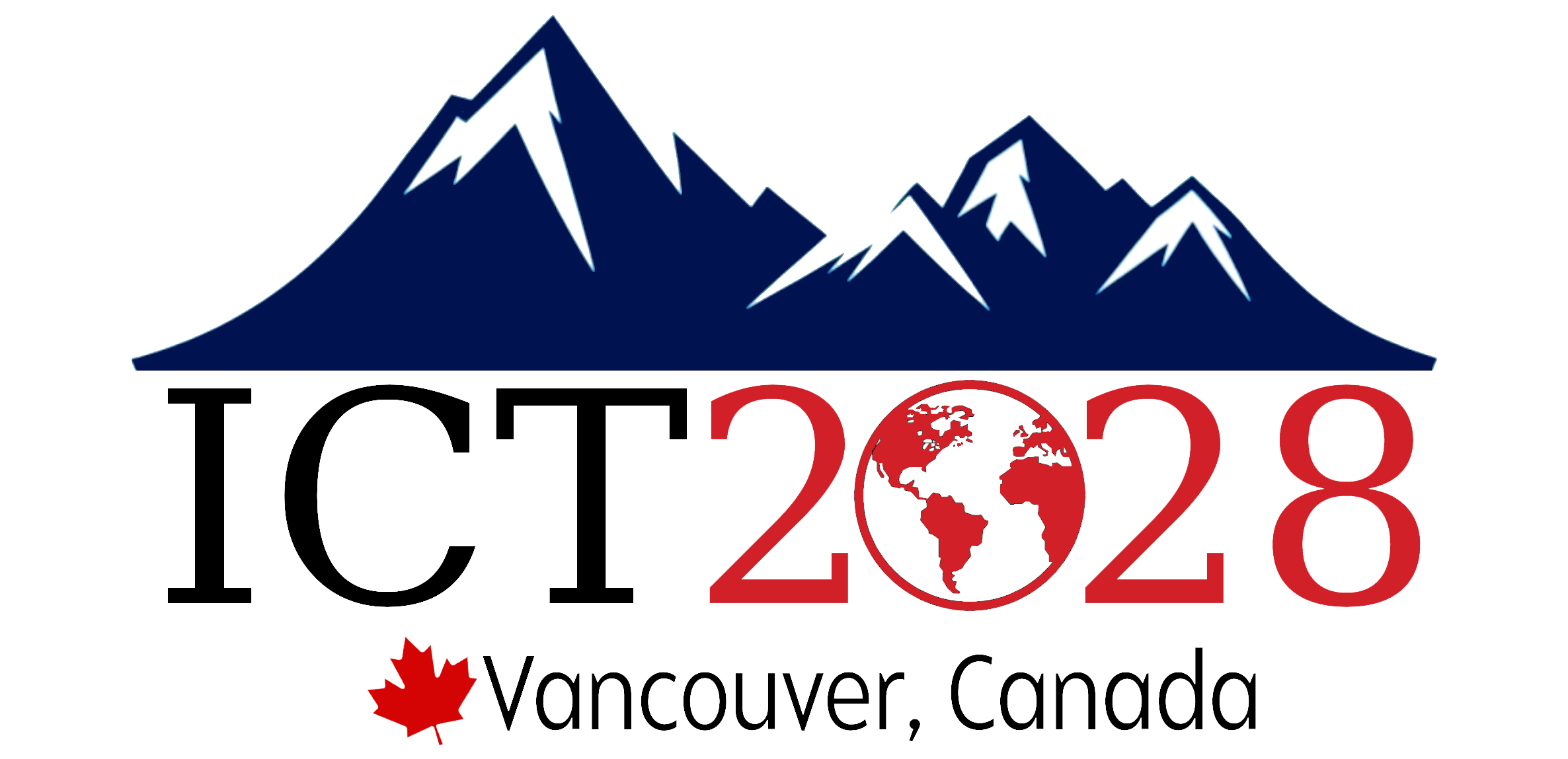 Logo featuring Vancouver Rockies for ICT2028 in Vancouver, Canada